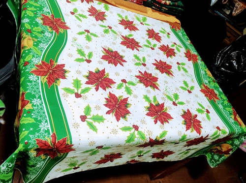 Mantel Navideño, Mesa Rectangular Lindos Diseños 1.45x2mts