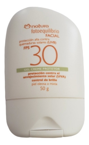 Gel Crema Protector Facial Piel Grasa Mixta Fps 30 Natura | MercadoLibre