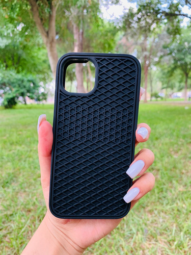 Funda Vans Waffle Para iPhone Color Negro Y Café
