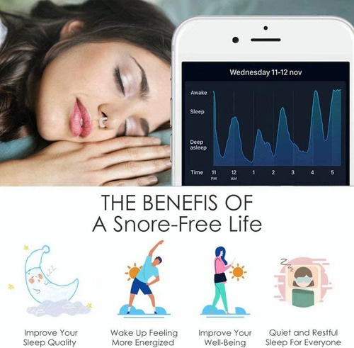 Kit3 Silent Sleep Silent Snore - Tapón Nasal Antirruido