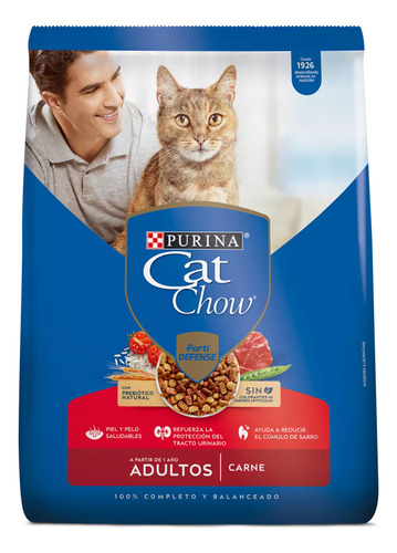 Alimento Seco Para Gato Adulto Activos Carne Cat Chow 1.5kg