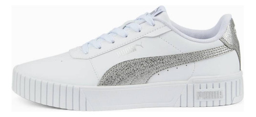 Tenis para mujer Puma Carina 2.0 Distressed color puma white/puma silver - adulto 25 MX