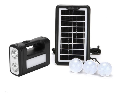 Imagen 1 de 3 de Kit Panel Solar Aislado Con Focos Y Recarga De Celular