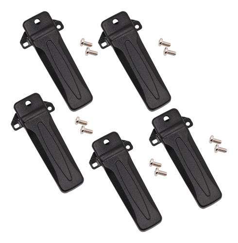 5 Clips Para Cinturn Kbh-10 Compatibles Con Kenwood Tk-260g