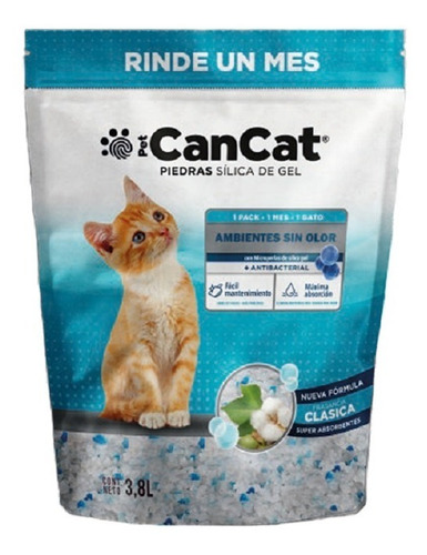 Imagen 2 de 10 de Piedras Sanitarias 3,8 L Silica De Gel Cancat Aromas Varios