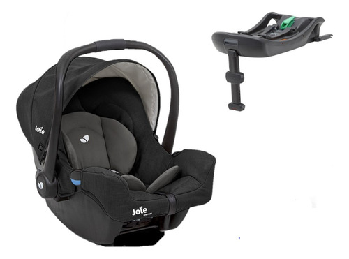Kit Bebê Conforto Joie Gemm Chumbo Shale Com I-base 2 Isofix
