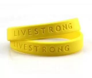 2 Pulseras Livestrong Original Deportiva Tallas 2 Piezas