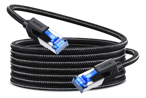 Cable Ethernet Ugreen Cat 8 De 25 Pies, Trenzado De Velocida