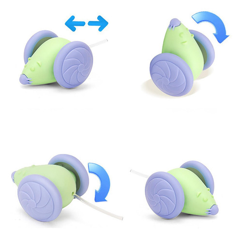 Juguete Interactivo Para Gatos Con Ratón Juguete Eléctrico P