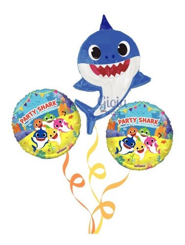 Globos Baby Shark Paquete (calidad Helio) - Envío Incluido