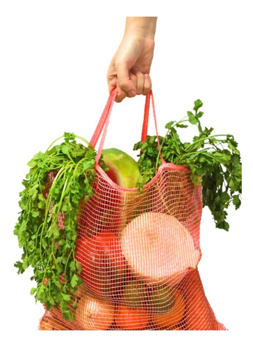 Imagen 3 de 6 de Bolsa De Mercado (malla/marquisette) Para Frutas Y Verduras