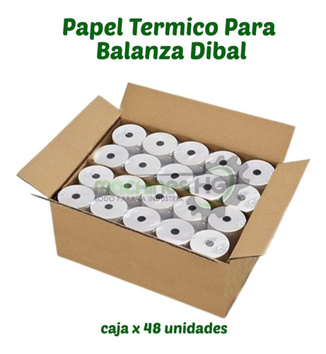 Papel Térmico Para Balanza Dibal X Caja 48 Unidades