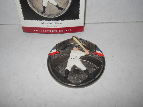 Ornamento Navideño Hallmark Lou Gehrig Baseball Heroes +++ (Usado)