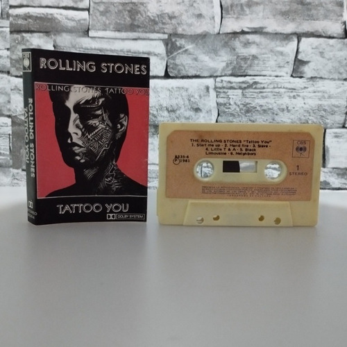 Rolling Stones  Tattoo You Cassette Uruguay 1981 Cbs Rock