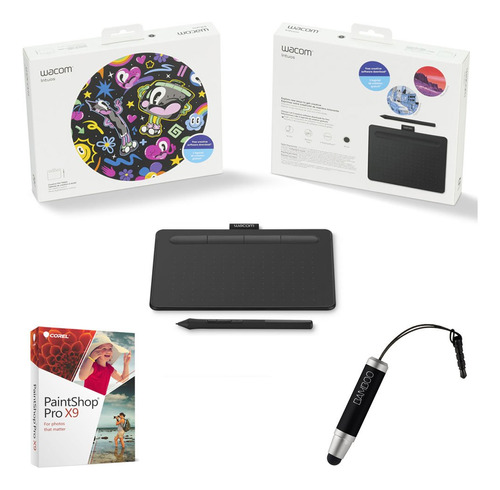 Ctl4100 Intuo Creative Pen Tablet Negro Tarjeta Corel