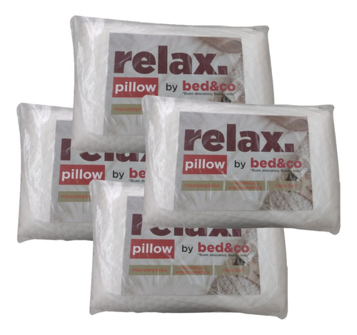 Pack X4 Almohada Inteligente Viscoelastica Bedco 58x37+envio