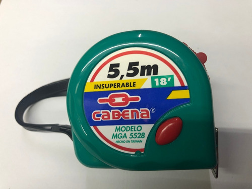 Imagen 1 de 3 de Flexometro Cadena 5.5 Mts Mga5528 Doble Vista Cinta Ancha *