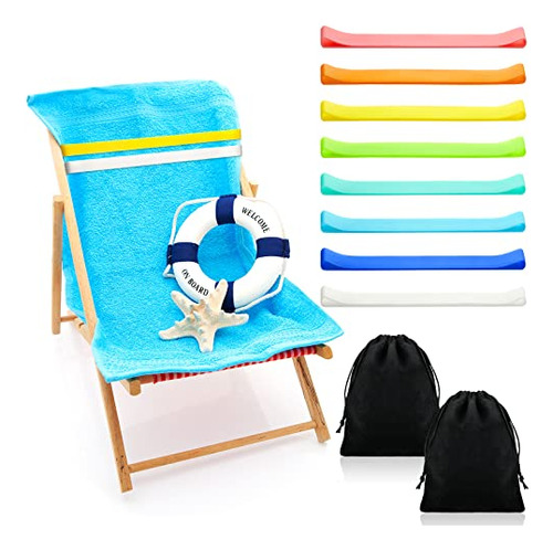 Bandas Para Sillas De Playa, Pinzas Para Toallas, Coloridas,