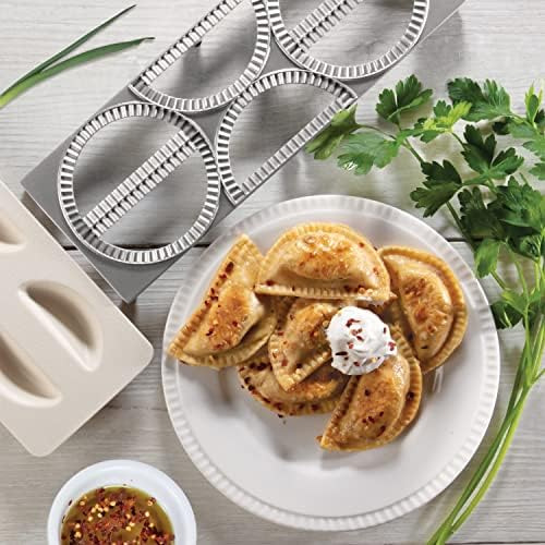 Cucinapro Pierogi Maker Con Bandeja Y Prensa Hace 6 O A La Y