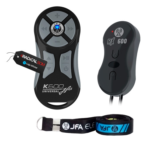 Controle Longa Distância Jfa K600   Preto Cinza + Frete