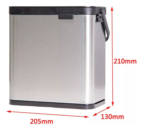 Puerta Colgante De Cubo De Basura De Cocina De 4 Litros Con