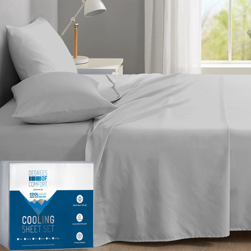 Degrees Of Comfort Coolmax Sabanas Refrescantes Para Cama De