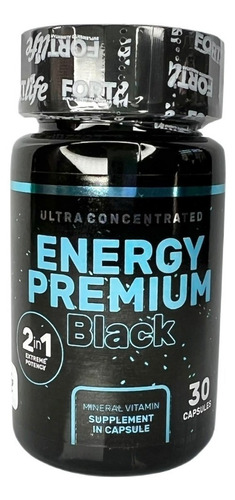 Energy Premium Black Original Fort Life 30 Cápsulas