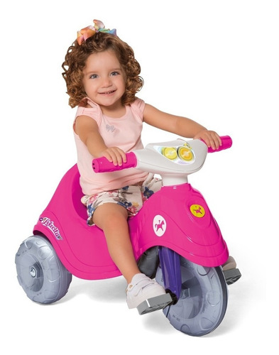 Motoquinha Passeio Triciclo Infantil Lelecita Calesita Pedal