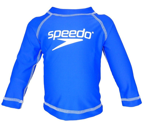 Camiseta De Baño De Manga Larga Sur Logo Speedo Azul Baby