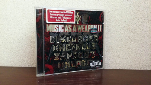 Music As A Weapon Ii * Cd Eu * Disturbed Taproot Chevelle