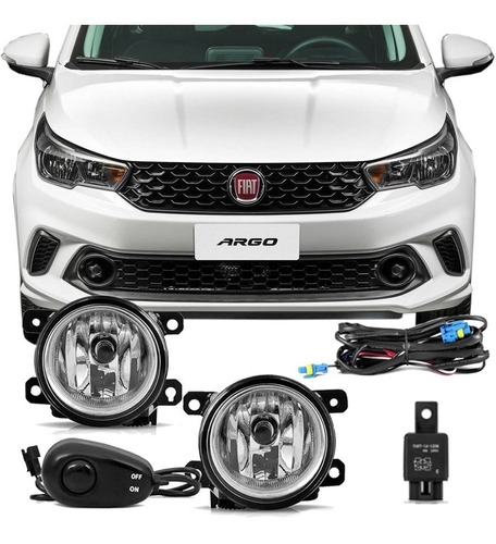 Farol De Milha Neblina Auxiliar Fiat Argo 2018 /...