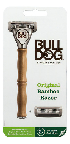 Rastrillo Para Afeitar Bull Dog Bamboo Razor. Mango De Bambú