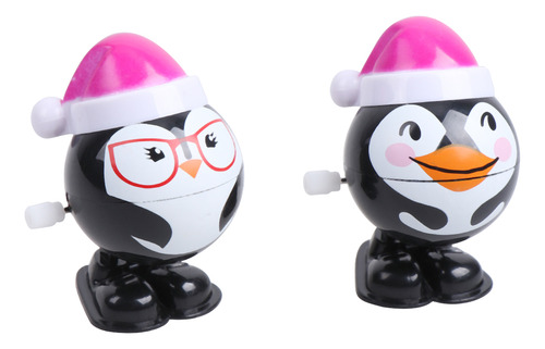 2 Juguetes Navideños Con Forma De Pingüinos Saltarines Para