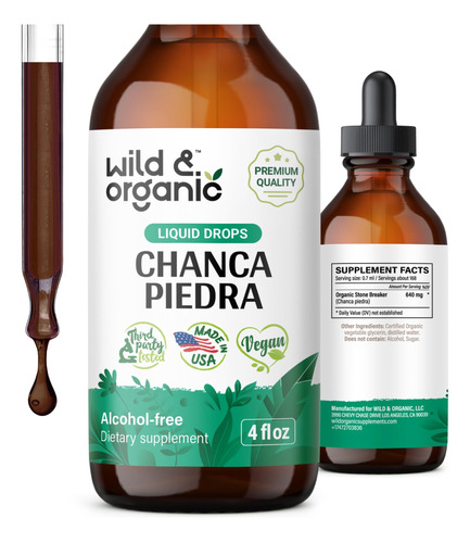 Wild & Organic Stone Breaker - Extracto Liquido De Chanca Pi