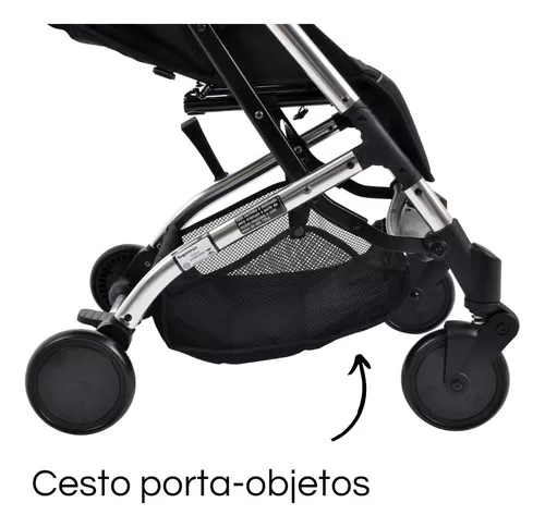 Carrinho Bebê Passeio Dobrável Compacto Zap Burigotto Metal Prata até 15Kg  - Awiki