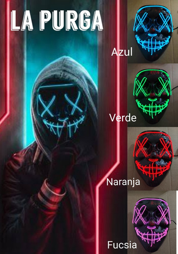 Mascara Luces Led La Purga The Purge Halloween