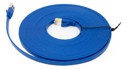 Cable De Red N/abuhbo Bub-cat7-flt-25ft-blu Color Azul / Patchwork
