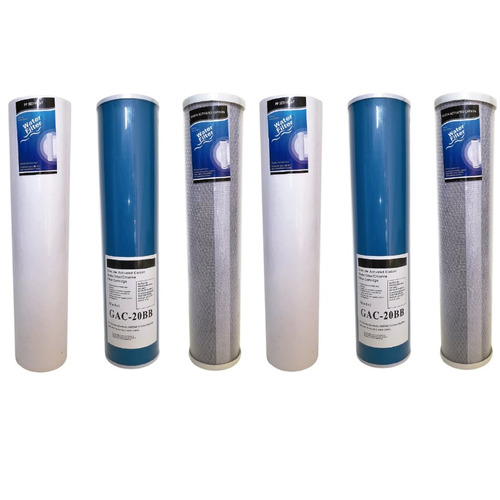2 Kit Por 3 Membranas Big Blue 20 Pulgadas Filtro De Agua