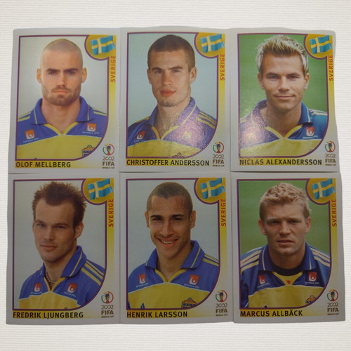 Estampas Panini Corea Japón 2002 Selección Suecia