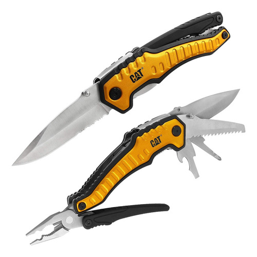 Cat 9-in-1 Xl Multi-tool With Full Size Knife Blade And P