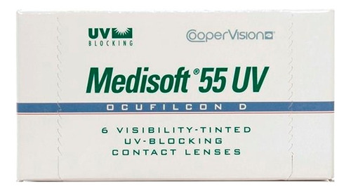 Lentes De Contato Medisoft 55 Uv Grau Esférico -7.00 Miopia