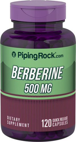 Berberine Hcl 500mg Berberina 120 Caps Colesterol Diabeticos