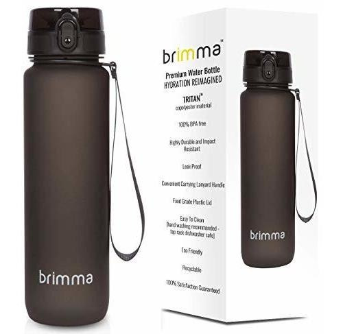 Botella De Agua Deportiva Brimma Premium Con Tapa Abatible A