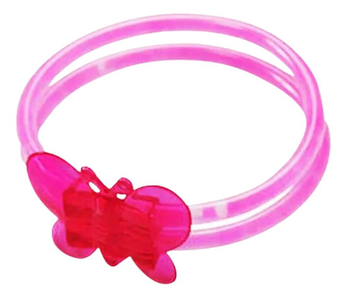 Doble Pulsera Luminosa Mariposa Fluorescente Fiesta Belina