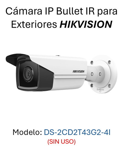 Camara De Seguridad Ip Hikvision / 4mp Acusense Ir80m 4mm 