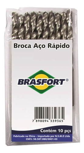 Broca A.r. N 17/64 Com 10 Pcs 7507 Brasfort