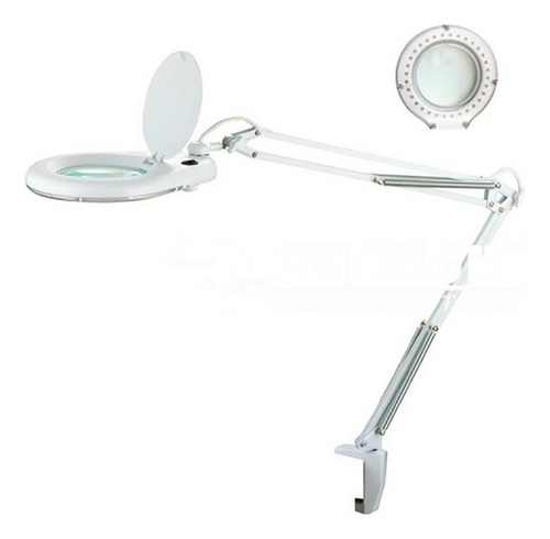 Lámpara Led Articulada Con Lupa - Takema Zd-129a 