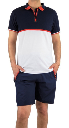 Conjunto Hombre Short Polera. Deportivo. Casual. 