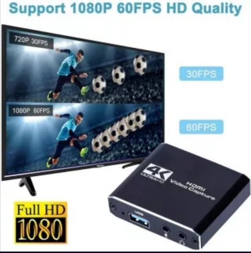 Video Capturadora Hdmi 4k Usb 3.0 1080 Streaming Xbox