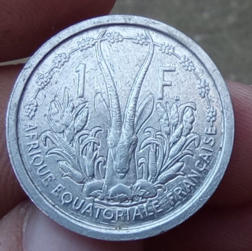África Ecuatorial Francesa 1 Franco 1948